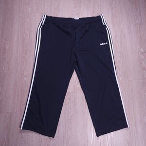 Adidas Sweatpants Men 3XLT Blue White Athletic Trackpants 3 Stripes Comfort